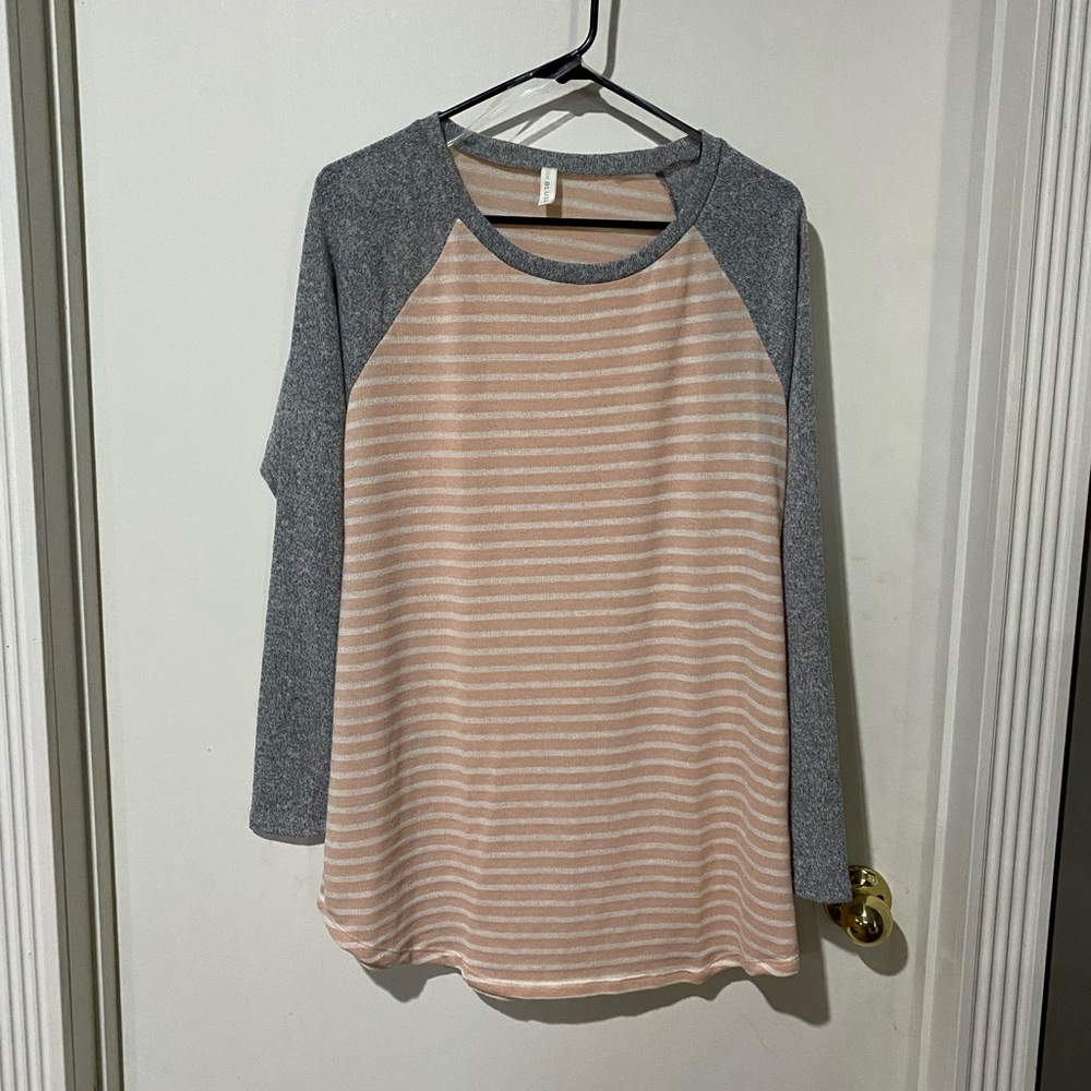 Striped baseball sweater